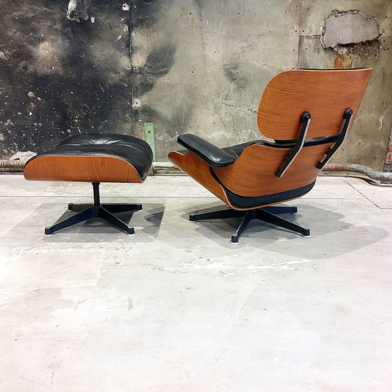 Image 1 of Früher 1960er Eames Lounge Chair und Ottoman Herman Miller Vitra