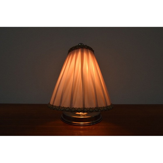 Image 1 of Verchromte Art-déco-Tischlampe, Tschechisch 1930