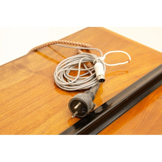 Image 1 of Vintage-Schrank mit eingebautem Grammophon und Radio, Tschechoslowakei 1950