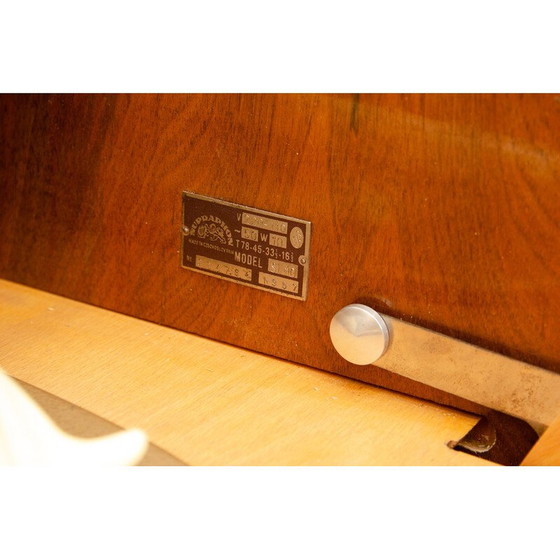 Image 1 of Vintage-Schrank mit eingebautem Grammophon und Radio, Tschechoslowakei 1950