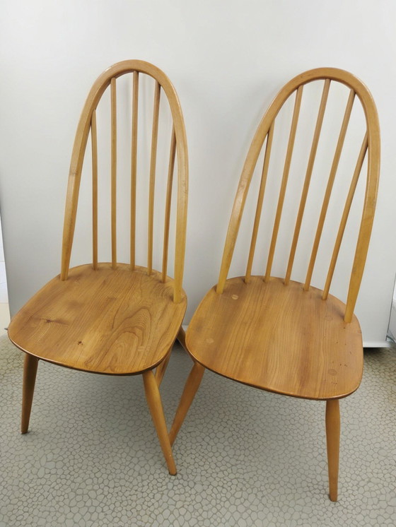 Image 1 of Ercol Quaker Esszimmerstühle. Modell 365. Satz von 4