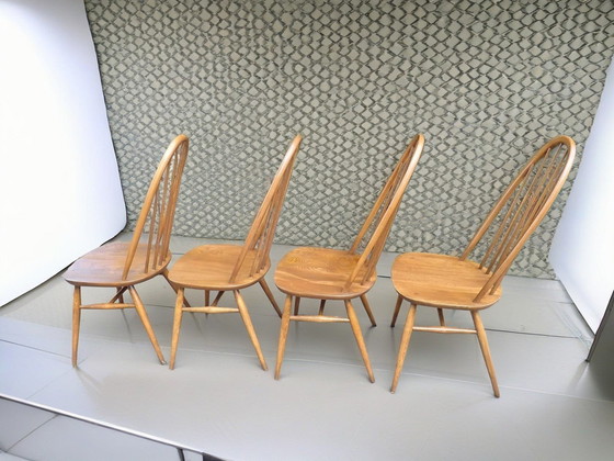 Image 1 of Ercol Quaker Esszimmerstühle. Modell 365. Satz von 4