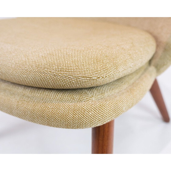 Image 1 of Paar Vintage-Sessel aus Teakholz und Wolle von Kurt Olsen für Glostrup Møbelfabrik, 1960