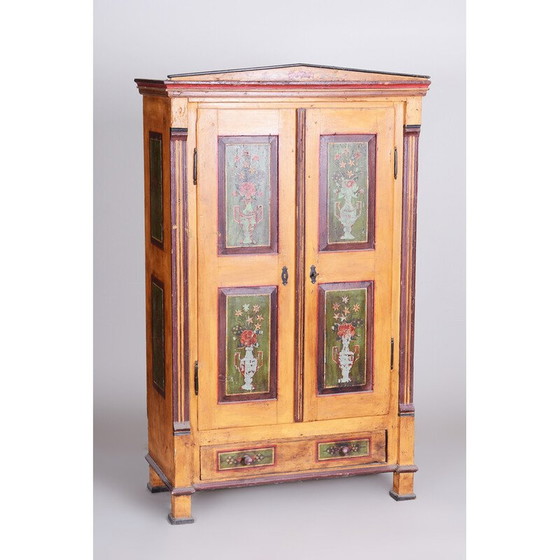 Image 1 of Vintage Biedermeier Schrank in Fichte, Tschechien 1800er