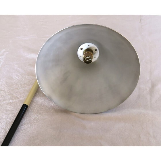Image 1 of Vintage Schreibtischlampe aus lackiertem Stahl und Messing, 1950