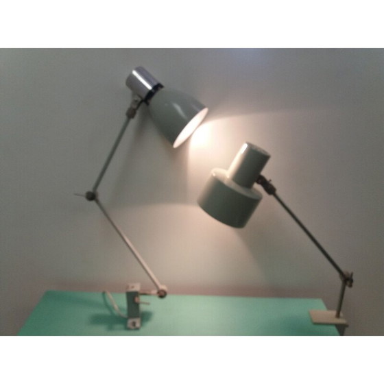 Image 1 of Verstellbare industrielle Tischlampe aus Metall, Tschechoslowakei 1960