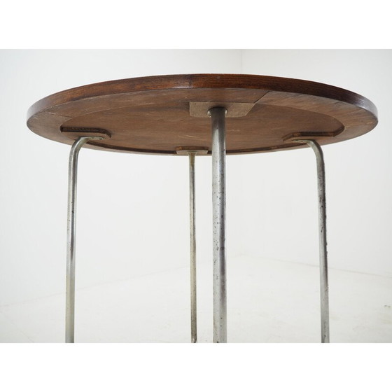 Image 1 of Vintage Bauhaus Chrom Tisch von Robert Slezak 1940er Jahre