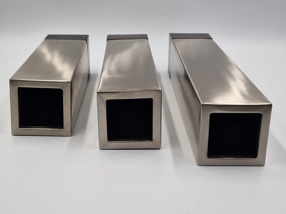 Image 1 of Set mit 3 Designer-Blockvasen