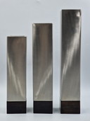Set mit 3 Designer-Blockvasen