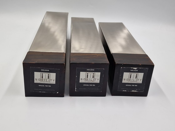 Image 1 of Set mit 3 Designer-Blockvasen