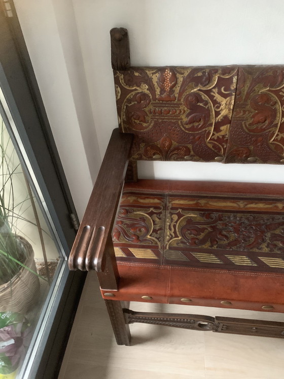 Image 1 of Antike Kirchenbank.