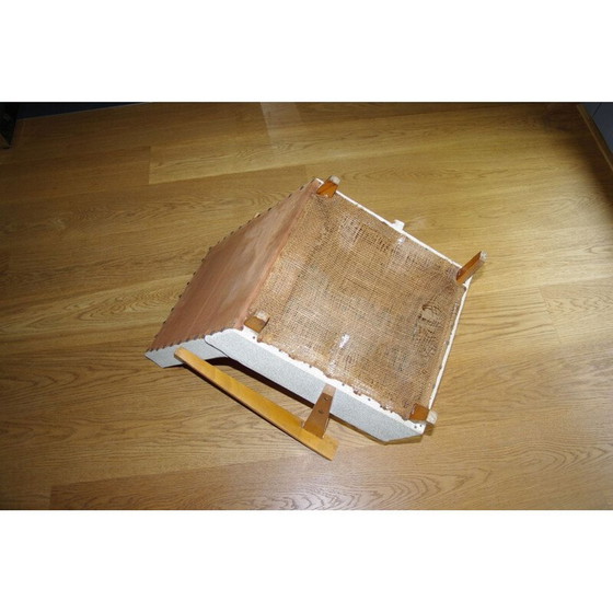 Image 1 of Vintage Kinderstuhl aus Holz und Skai, 1950er Jahre