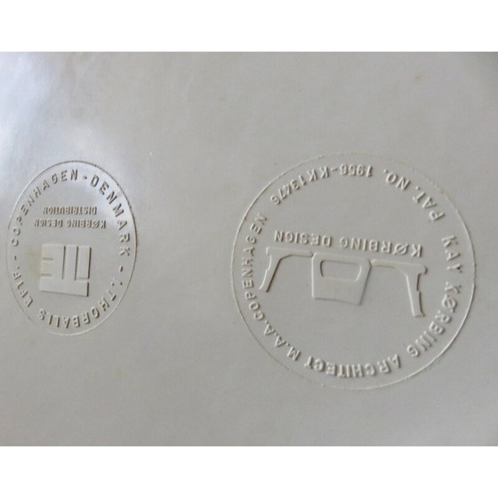 Image 1 of Satz von 6 Stühlen aus weißem Harz von Kay Korving, Dänemark 1975