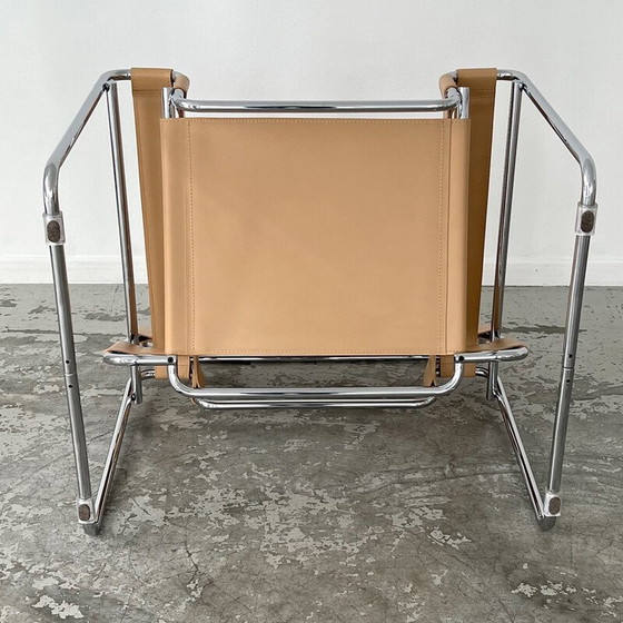 Image 1 of Alter Wassily-Sessel aus Chromstahl von Marcel Breuer für Gavina, Italien 1960