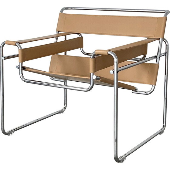 Image 1 of Alter Wassily-Sessel aus Chromstahl von Marcel Breuer für Gavina, Italien 1960