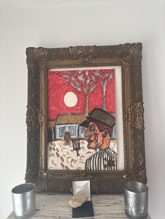 Image 1 of Gemälde von Max Moszkowicz. Schoah-Engel