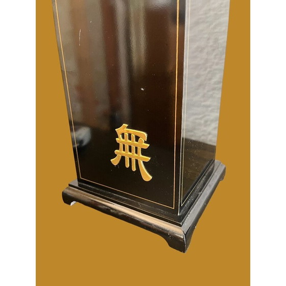 Image 1 of Ein Paar schwarz lackierte Osaka-Lampen für Maison le Dauphin, 1970