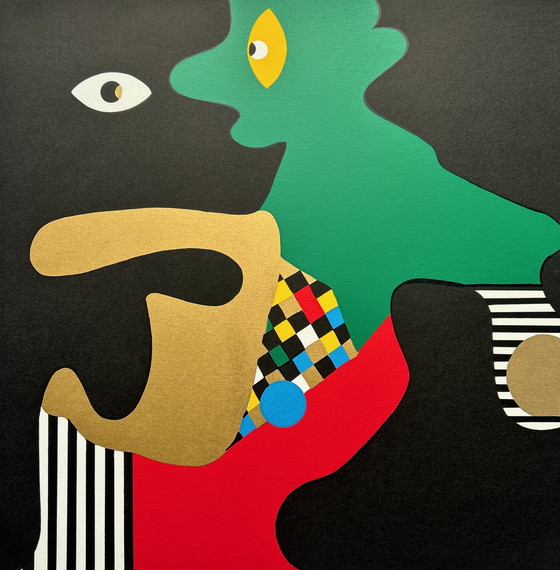 Image 1 of Siebdruck Trudy Bersma - Konfrontation