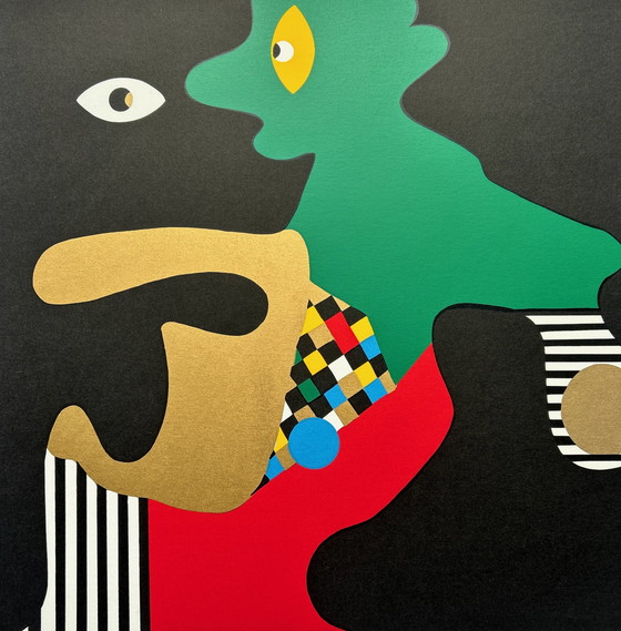 Image 1 of Siebdruck Trudy Bersma - Konfrontation