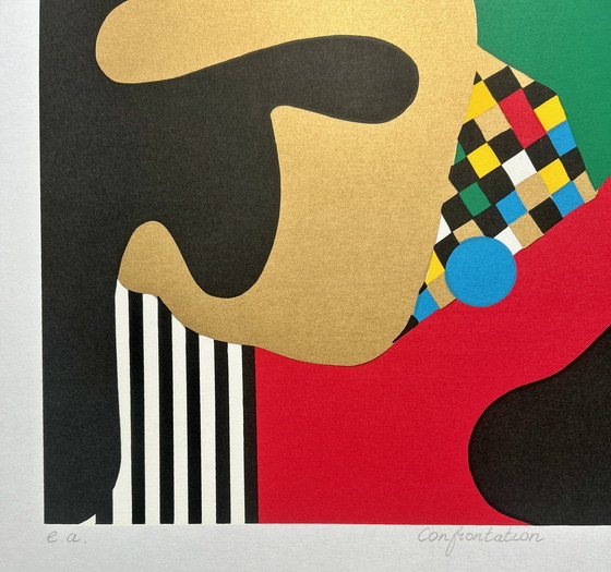 Image 1 of Siebdruck Trudy Bersma - Konfrontation