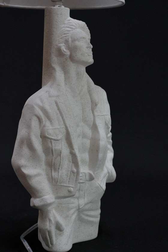 Image 1 of Einzigartige keramische Lampe in Form eines männlichen Torsos