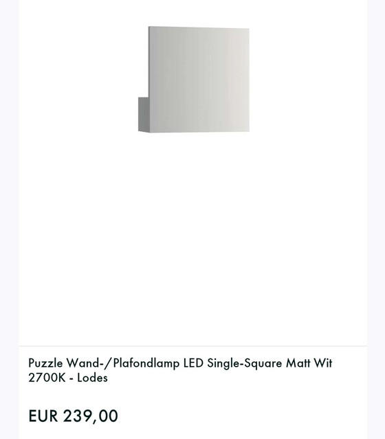 Image 1 of Puzzle einzelne quadratische Wand-Decke Studio Italia Design