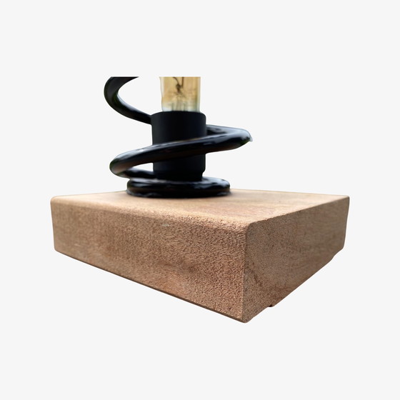 Image 1 of Schwarz Metall Frühling Lampe