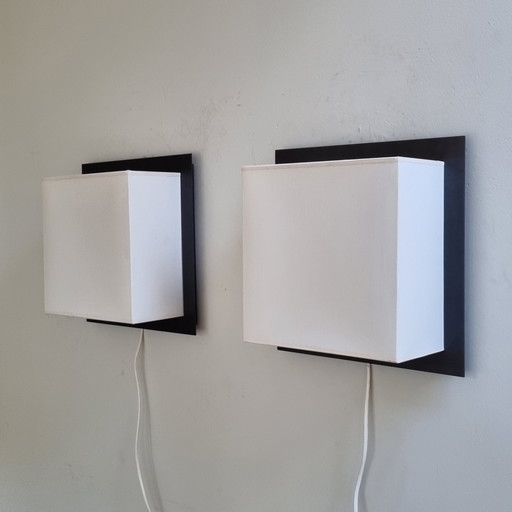 Paar hochwertige belgische Design-Lampen