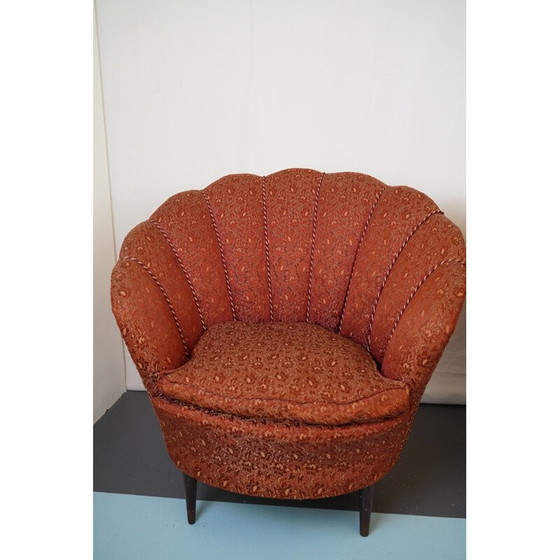 Image 1 of Paar Vintage-Sessel aus Stoff von Gio Ponti, Italien 1950