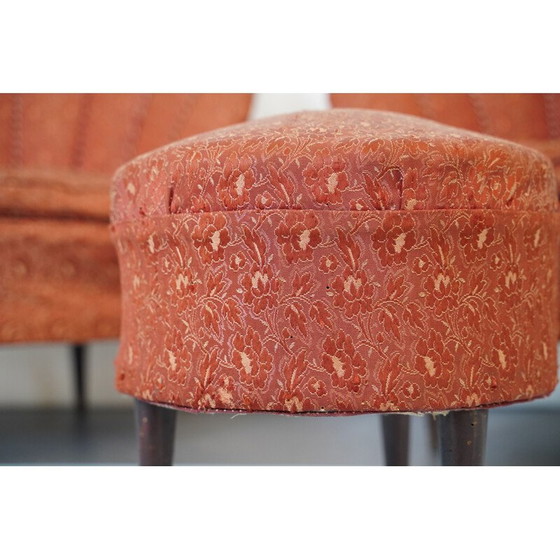 Image 1 of Paar Vintage-Sessel aus Stoff von Gio Ponti, Italien 1950