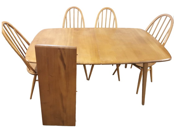 Image 1 of Mid Century Ercol Grand Windsor Ausziehbarer Esstisch