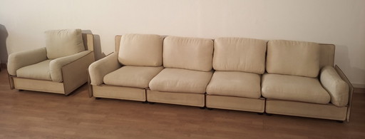 Modulares Sofa von Riccardo Arbizzoni für Zanotta 1978. Redifiori Modell Satz von 5