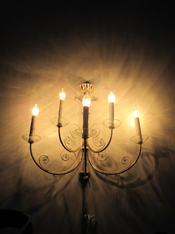 Image 1 of Vintage Kronleuchter Wandlampe