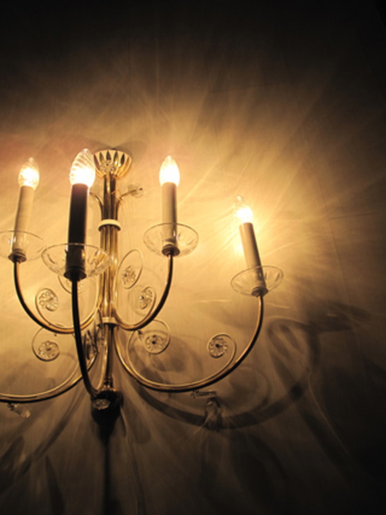 Image 1 of Vintage Kronleuchter Wandlampe