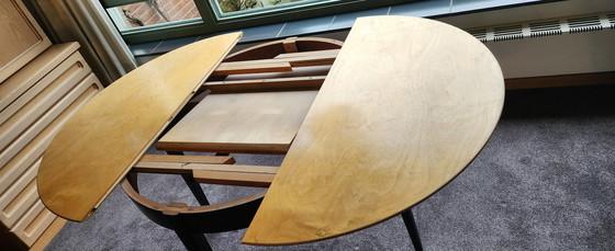 Image 1 of Pastoe Ausziehbarer Esstisch Tt05 mit 4 Stühlen St09