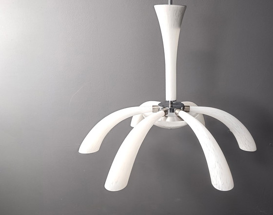 Image 1 of Mid Century Muranoglas-Kronleuchter, 1970er Jahre