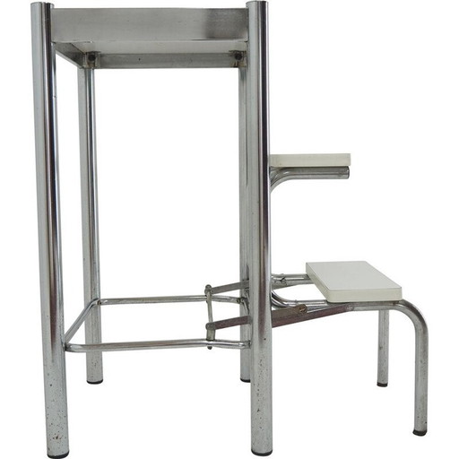 Mid Century Chrom Cabrio Treppe, Italien 1960er Jahre