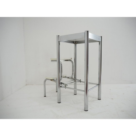 Image 1 of Mid Century Chrom Cabrio Treppe, Italien 1960er Jahre