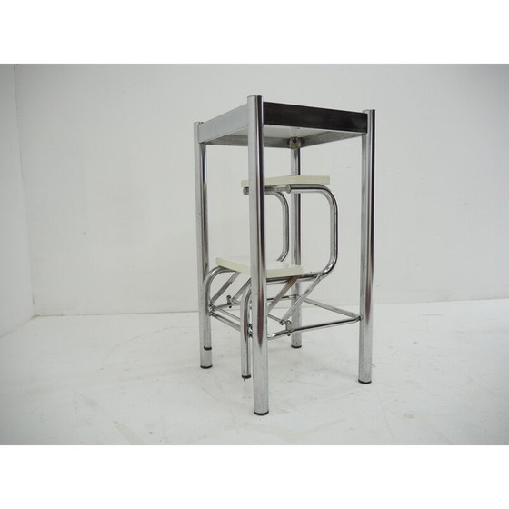 Image 1 of Mid Century Chrom Cabrio Treppe, Italien 1960er Jahre