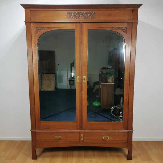 Image 1 of Antiker Kleiderschrank, Garderobenschrank, Spiegelschrank. Abnehmbar