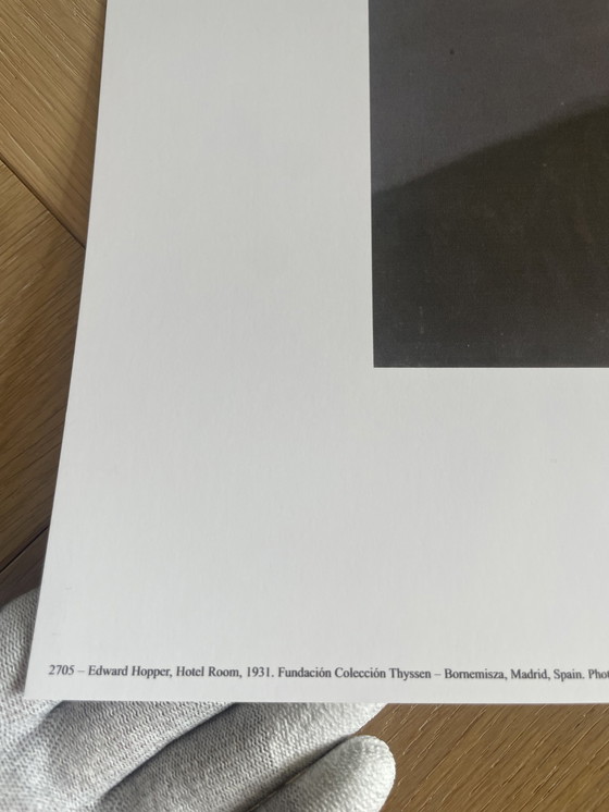 Image 1 of Edward Hopper (1882-1967), Hotelzimmer, 1931, Fudacion Coleccio Thyssen Bornemiasz, Gedruckt in Belgien