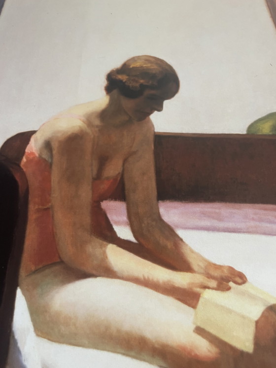 Image 1 of Edward Hopper (1882-1967), Hotelzimmer, 1931, Fudacion Coleccio Thyssen Bornemiasz, Gedruckt in Belgien