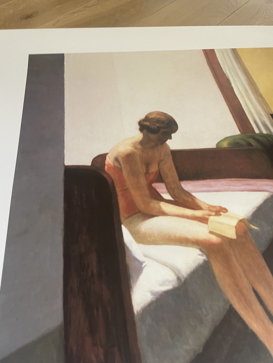 Image 1 of Edward Hopper (1882-1967), Hotelzimmer, 1931, Fudacion Coleccio Thyssen Bornemiasz, Gedruckt in Belgien
