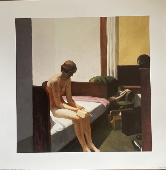Image 1 of Edward Hopper (1882-1967), Hotelzimmer, 1931, Fudacion Coleccio Thyssen Bornemiasz, Gedruckt in Belgien