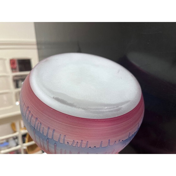 Image 1 of Vintage-Glasvase von Rueven, 1980er Jahre