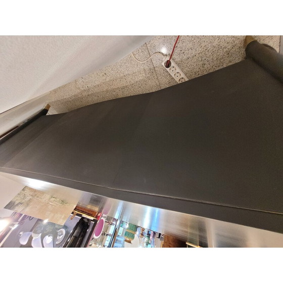 Image 1 of Vintage Art Deco Bürotisch aus schwarz lackiertem Holz, Frankreich 1950