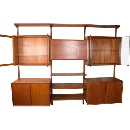 Modulares Teakholzregal von Poul Cadovius für Cado, Dänemark 1960