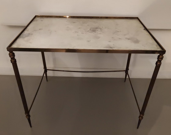 Image 1 of Neo Classic Brass French Nesting Tables.