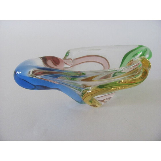 Image 1 of Aschenbecher aus Glas aus der Kollektion Rhapsody von František Zemek für Mstíšov, Tschechoslowakei 1960