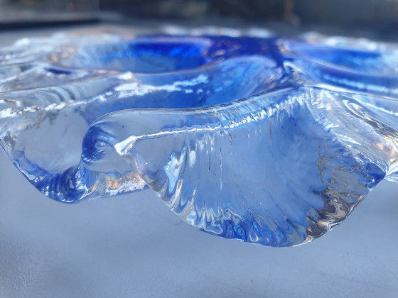 Image 1 of 1980er Jahre Meri Lasi Volcano Kerzenhalter aus Glas